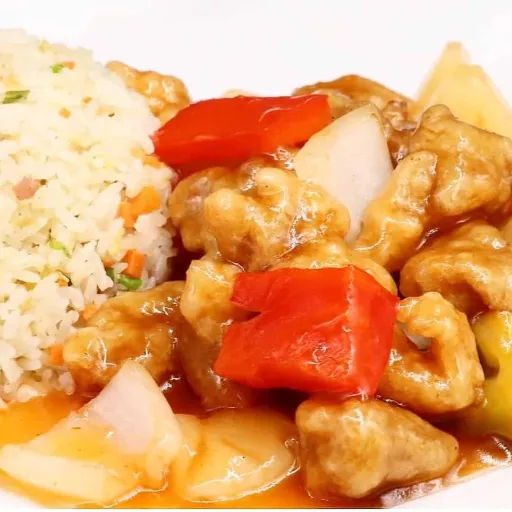 Filet de poulet à la sauce aigre-douce piquante
